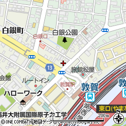 福井県敦賀市白銀町4-3周辺の地図