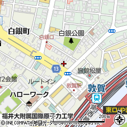 福井県敦賀市白銀町4-7周辺の地図