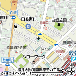 福井県敦賀市白銀町5-18周辺の地図