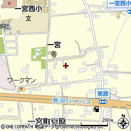 山梨県笛吹市一宮町東原419-5周辺の地図