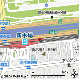 みずほ銀行りんかい線新木場駅改札内 ＡＴＭ周辺の地図