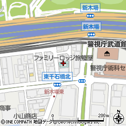 ファミリーロッジ旅籠屋・東京新木場店周辺の地図