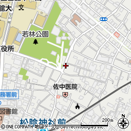 パークジャパン若林第６駐車場周辺の地図