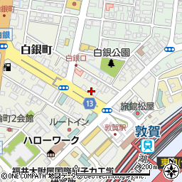 福井県敦賀市白銀町4-10周辺の地図