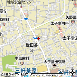 Richu 濱田家太子堂本店周辺の地図