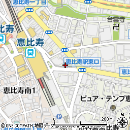 東京Ｃ．Ｒ．Ｃ．恵比寿東口店周辺の地図