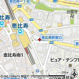 スタンドシャン食 TOKYO恵比寿 Champagne&GYOZA BAR周辺の地図
