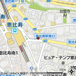 串焼 もんじろう 恵比寿店周辺の地図