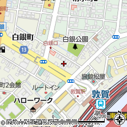福井県敦賀市白銀町4周辺の地図