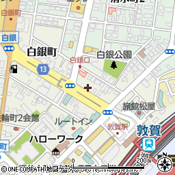 福井県敦賀市白銀町4-12周辺の地図