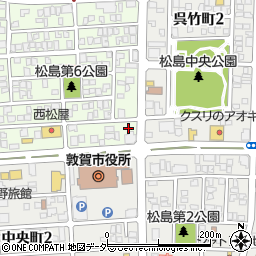 北陸銀行敦賀西出張所 ＡＴＭ周辺の地図