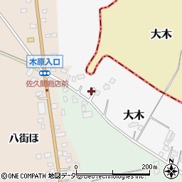 千葉県八街市大木661周辺の地図