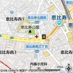東京都渋谷区恵比寿西1丁目20-3周辺の地図