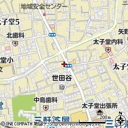 鍵の出張救急車用賀周辺の地図