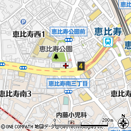 東京都渋谷区恵比寿西1丁目20-4周辺の地図