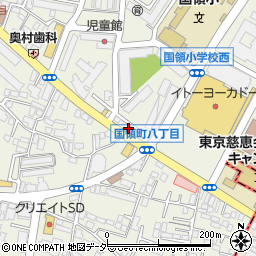 東京都調布市国領町8丁目1-20周辺の地図