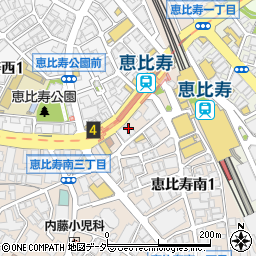 焼肉トラジ 恵比寿庵店周辺の地図