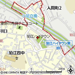 狛江ハイタウン周辺の地図