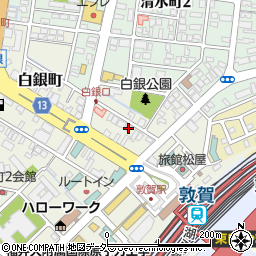 福井県敦賀市白銀町4-27周辺の地図