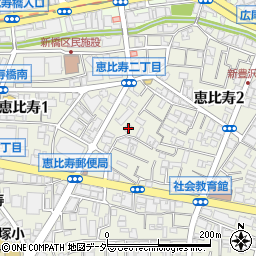 東京都渋谷区恵比寿2丁目6 18の地図 住所一覧検索 地図マピオン