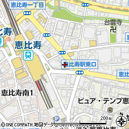 肴や恵比寿総本店周辺の地図