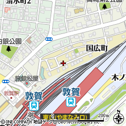 福井県敦賀市国広町232周辺の地図