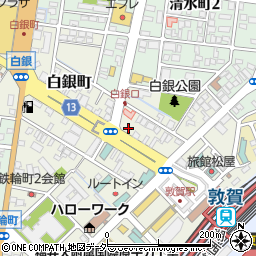 福井県敦賀市白銀町4-14周辺の地図