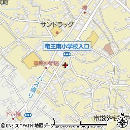 デイリーヤマザキ竜王篠原店周辺の地図