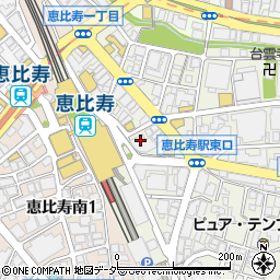 松栄 恵比寿東口店周辺の地図