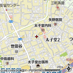 東京都世田谷区太子堂周辺の地図