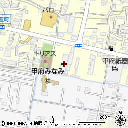 甲府紙器倉庫新倉庫周辺の地図