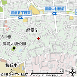 東京都世田谷区経堂5丁目周辺の地図