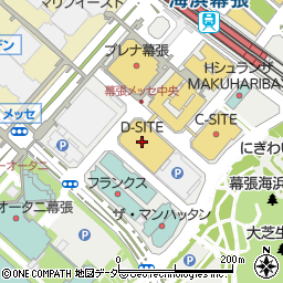 三井アウトレットパーク幕張　Ｄサイト２階アディダス・リーボックファクトリーアウトレット周辺の地図