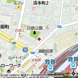福井県敦賀市白銀町2-8周辺の地図
