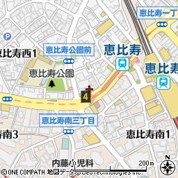 東京地下鉄株式会社　日比谷線恵比寿駅周辺の地図