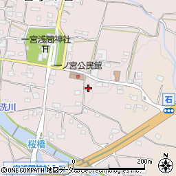 山梨県笛吹市一宮町一ノ宮1037周辺の地図