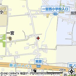 山梨県笛吹市一宮町東原444-1周辺の地図