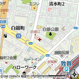 福井県敦賀市白銀町4-23周辺の地図