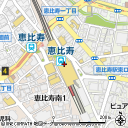 スターバックスコーヒーアトレ恵比寿店（5F）周辺の地図