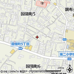 東京都調布市国領町5丁目39周辺の地図