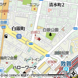 福井県敦賀市白銀町4-22周辺の地図