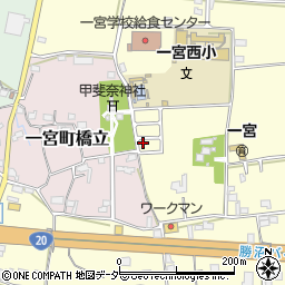 山梨県笛吹市一宮町東原328周辺の地図