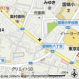 東京都調布市国領町8丁目1-3周辺の地図