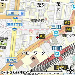 ｉＣｕｒｅ鍼灸接骨院田町駅前周辺の地図