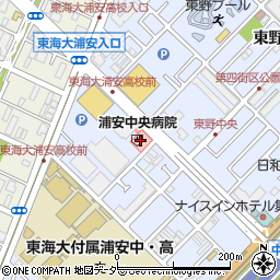 浦安中央病院（やしの木会）周辺の地図