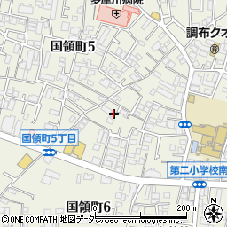 東京都調布市国領町5丁目39-2周辺の地図