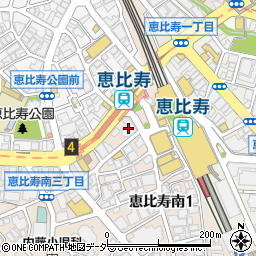 シェーン英会話　恵比寿駅前校周辺の地図