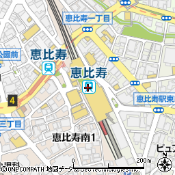 成城石井アトレ恵比寿店周辺の地図
