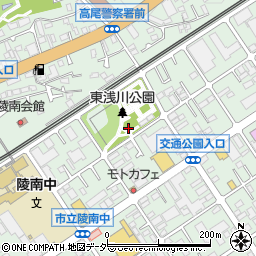 東浅川公園トイレ周辺の地図