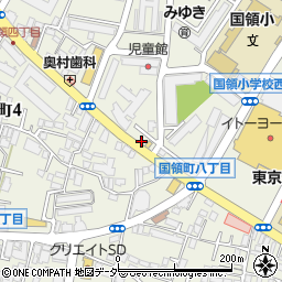 東京都調布市国領町8丁目1-50周辺の地図